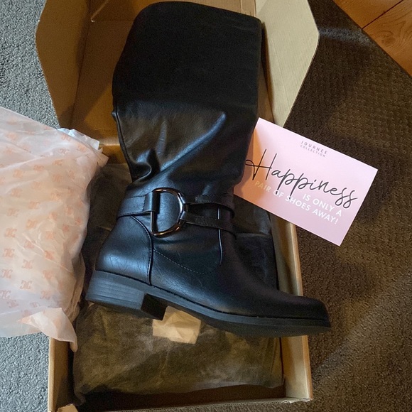 Journee Collection “Charming” - Black, tall boots - Picture 7 of 7